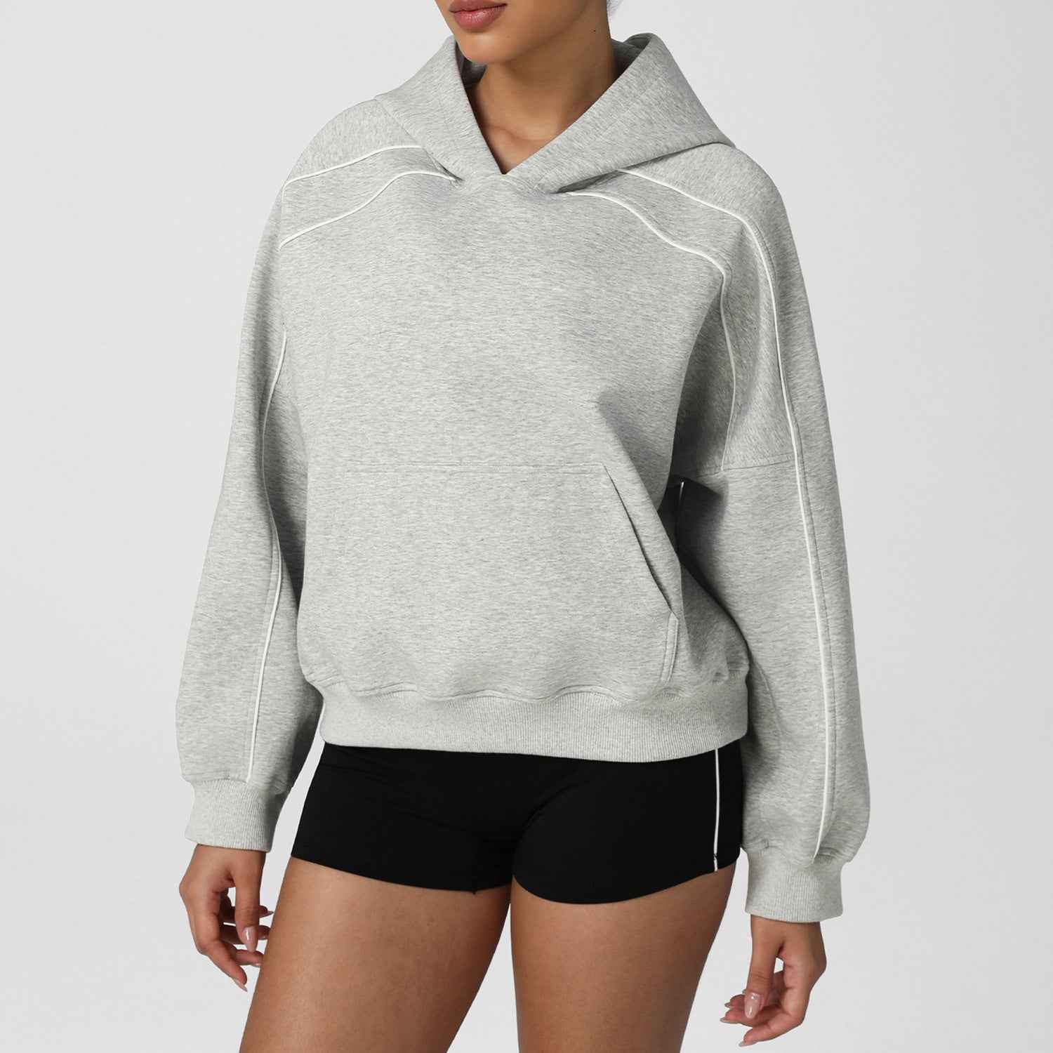 HEAT Striped Hooded Training Sweater