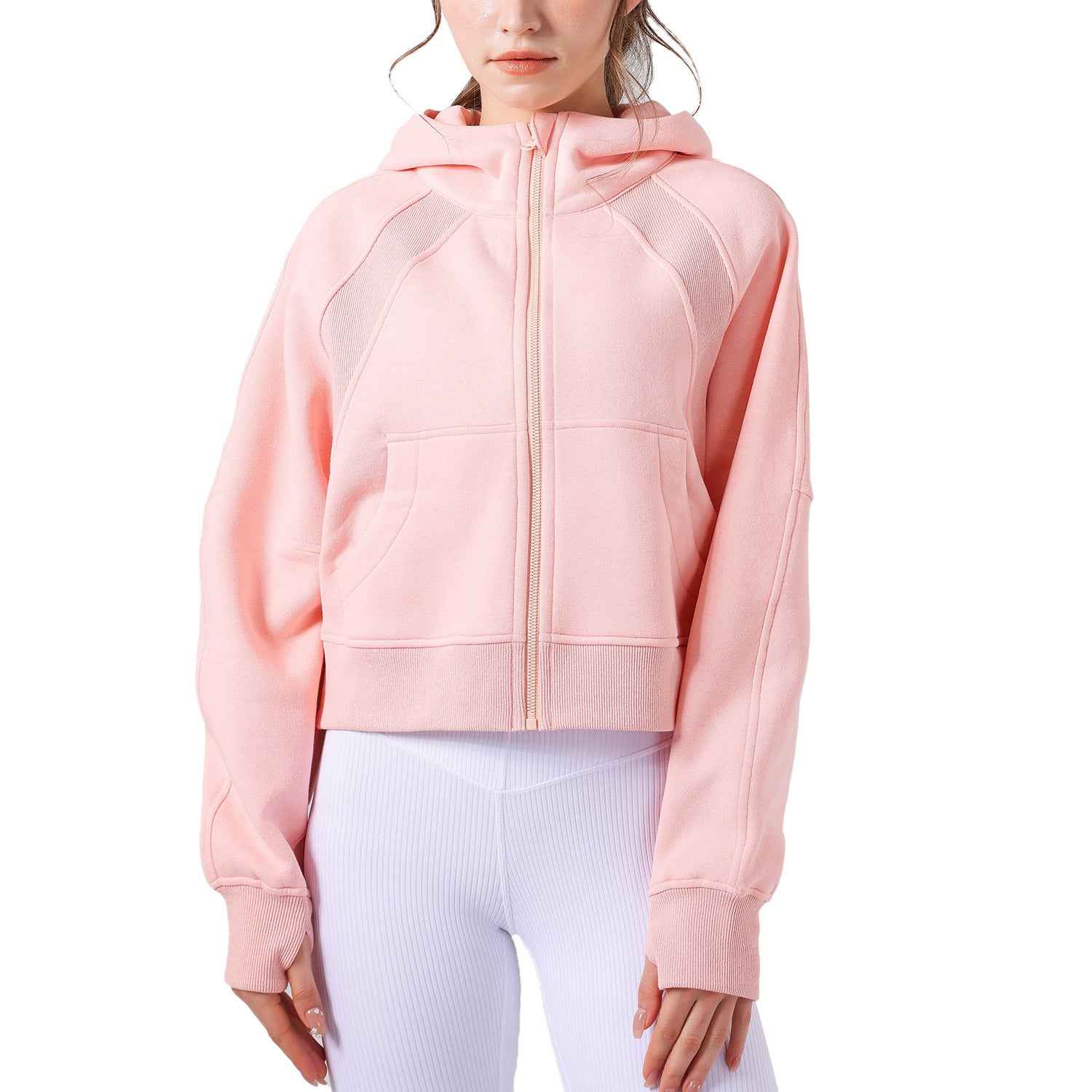 HEAT Thick Cotton Hooded Zip Jacket