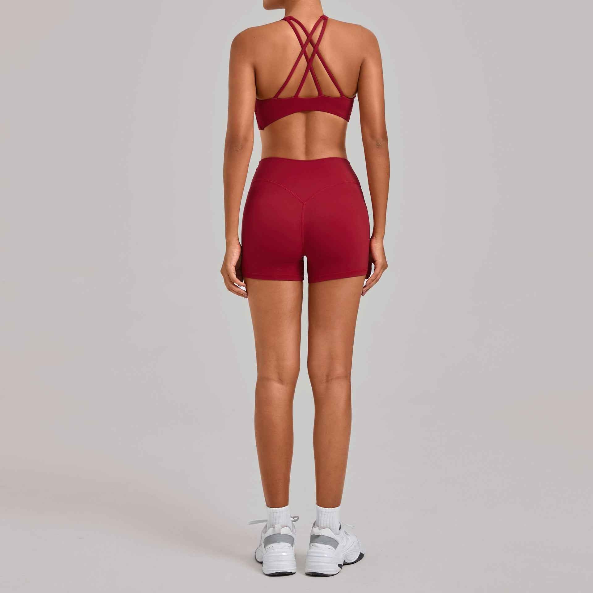 HEAT Crossback Bra & Shorts Set