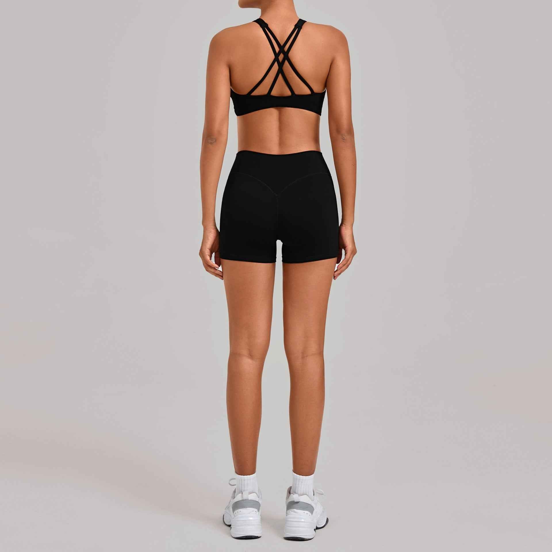 HEAT Crossback Bra & Shorts Set